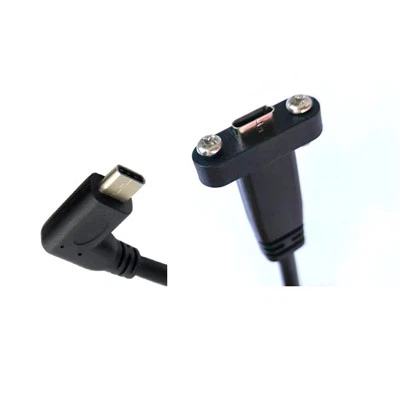Industrial Vaj Huam Sib Luag Mount USB C Cable Txoj Cai